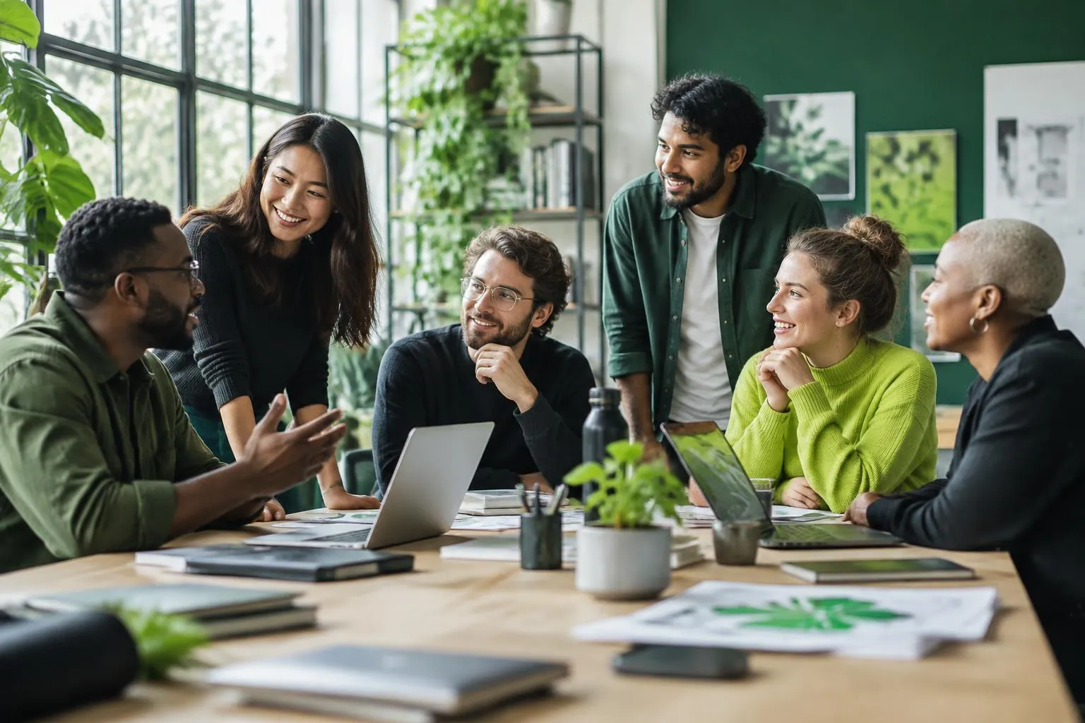 A diverse group of technology professionals
